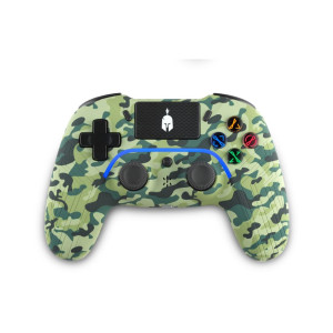 Spartan Gear - Aspis 4 Wired & Wireless Controller (PC [wired] and PS4 [wireless]) (Green Camo)