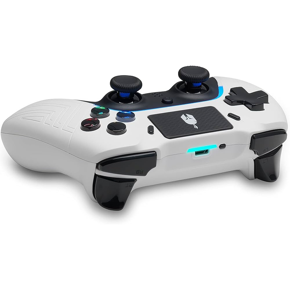 Spartan Gear - Aspis 4 Wired & Wireless Controller (Compatible with PC [wired] and Playstation 4 [wireless]) (colour:White)