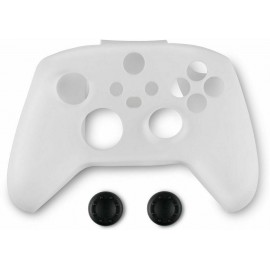 Spartan Gear - Controller Silicon Skin Cover and Thumb Grips (compatible with Xbox Series) (colour: White)