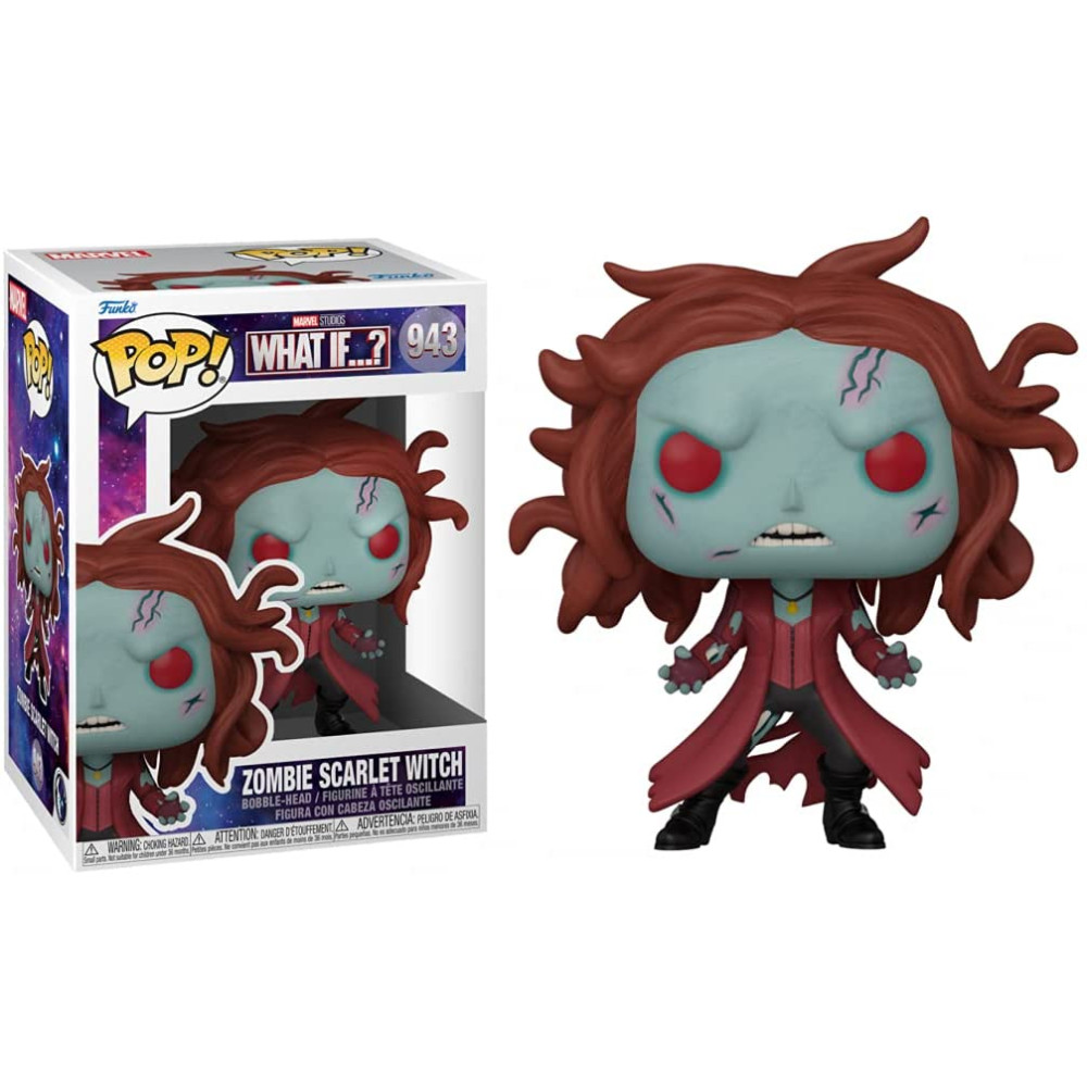 Funko POP! Marvel: What If...? - Zombie Scarlet Witch #943 Bobble-Head Vinyl Figure