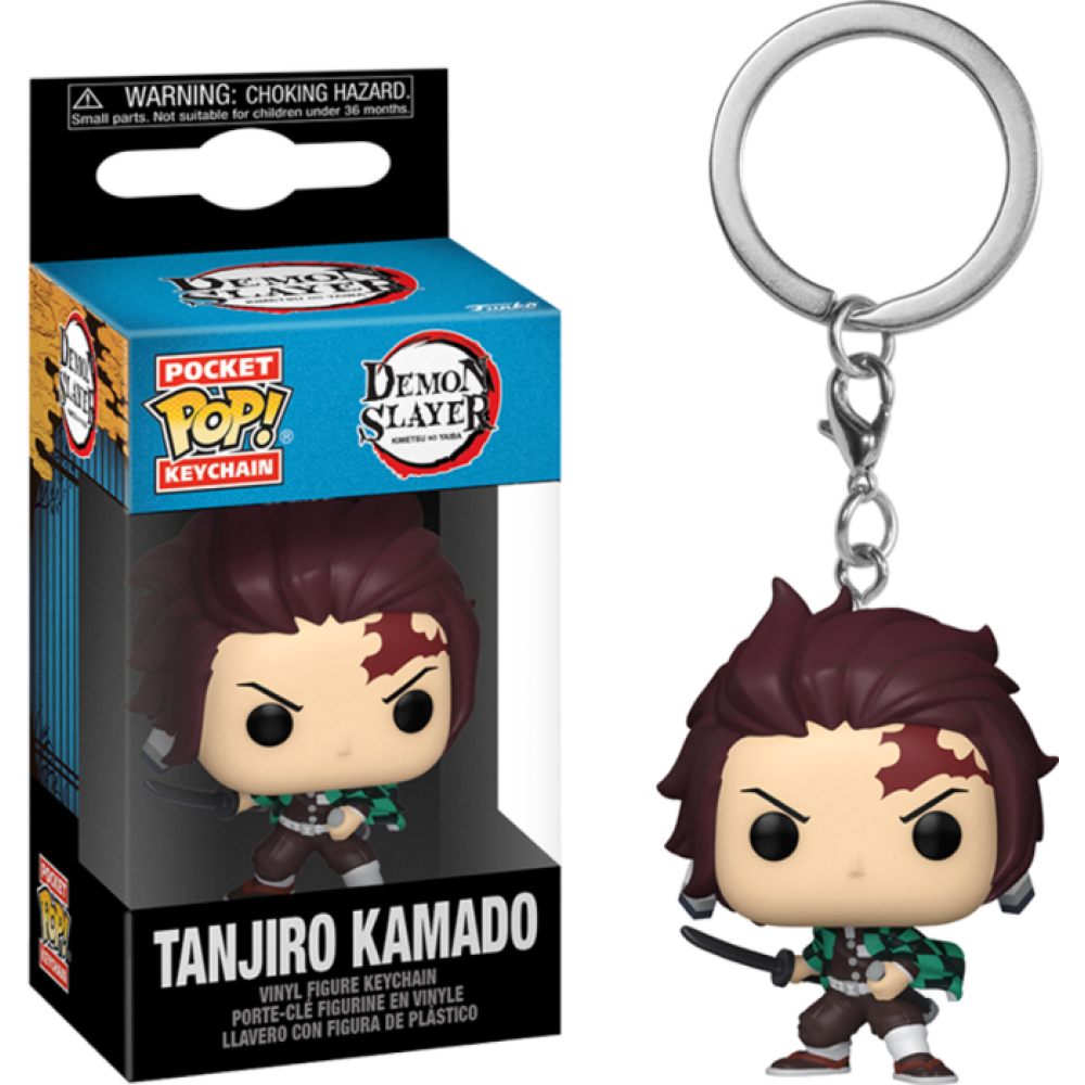 Funko Pocket Pop!: Demon Slayer: Kimetsu no Yaiba - Tanjiro Kamado Vinyl Figure Keychain