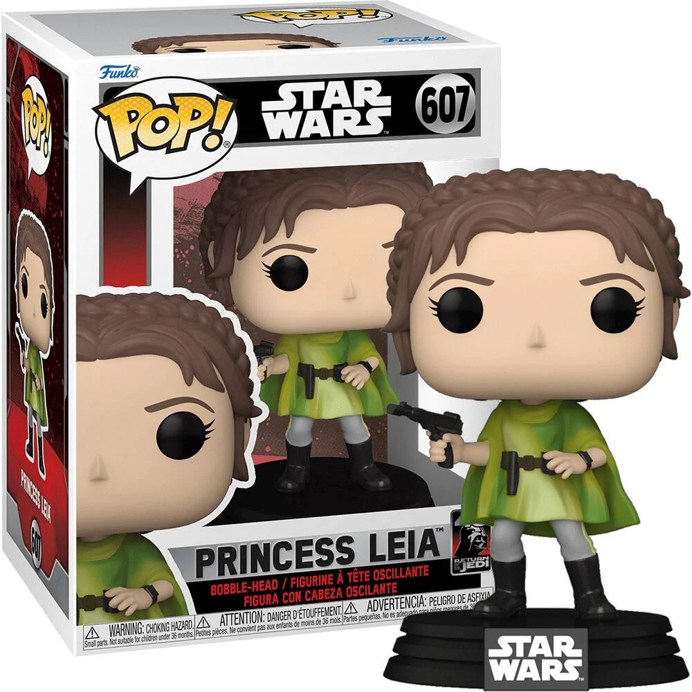 Funko Pop! Disney Star Wars: Return of the Jedi 40th - Princess Leia #607 Bobble-Head Vinyl Figure