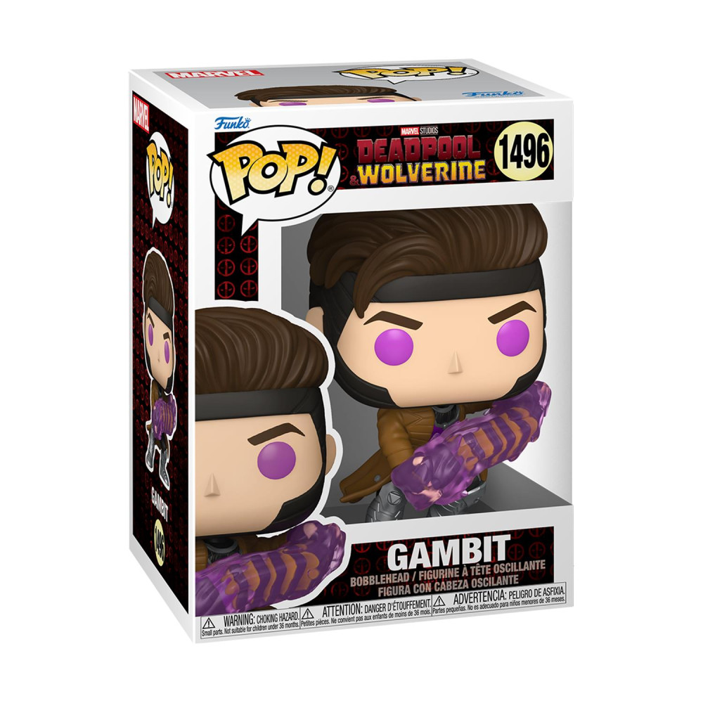 Funko Pop! Marvel: Deadpool & Wolverine - Gambit #1496 Bobble-Head Vinyl Figure