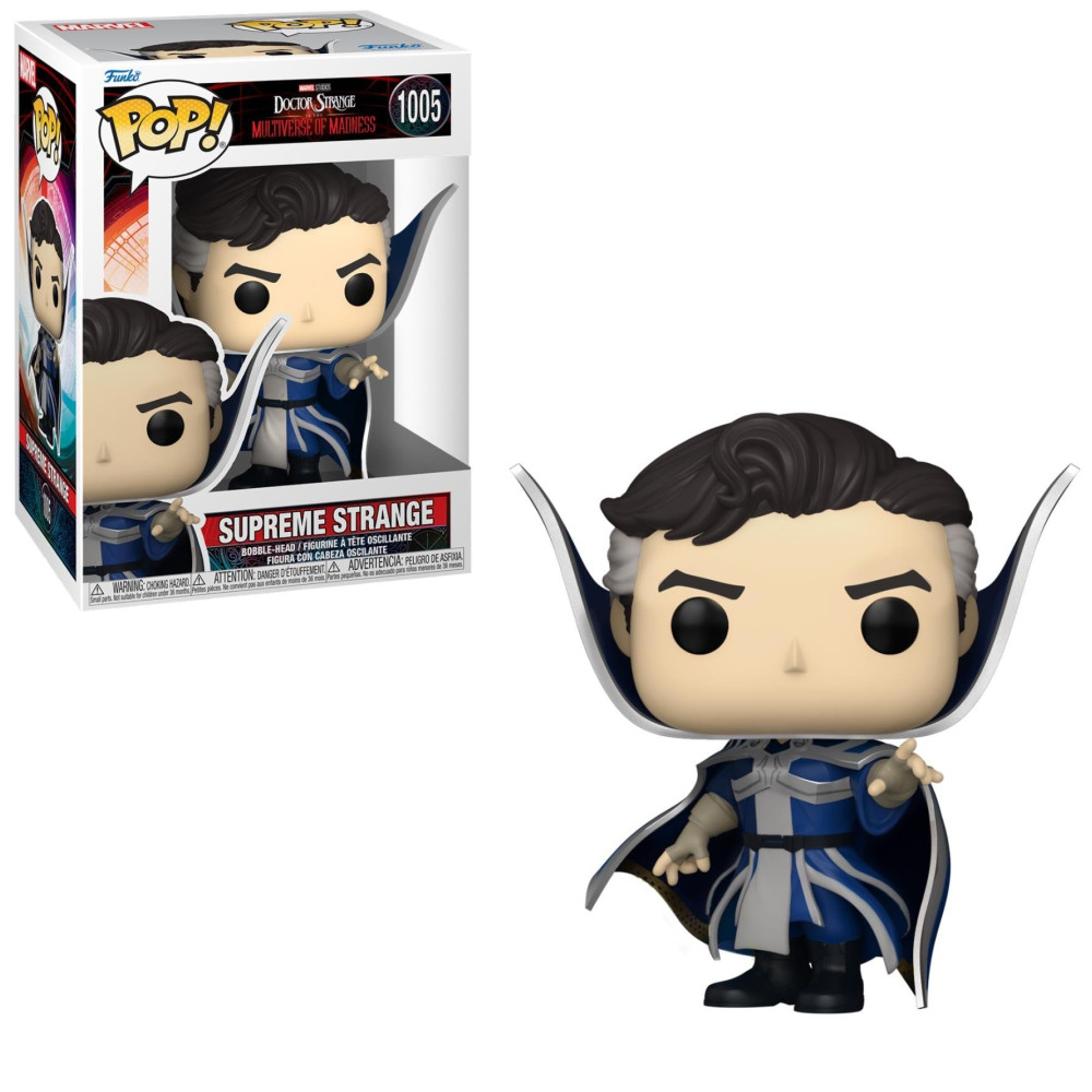 Funko Pop! Marvel: Dr. Strange in The Multiverse of Madness - Supreme Strange #1005 Bobble-Head Vinyl Figure