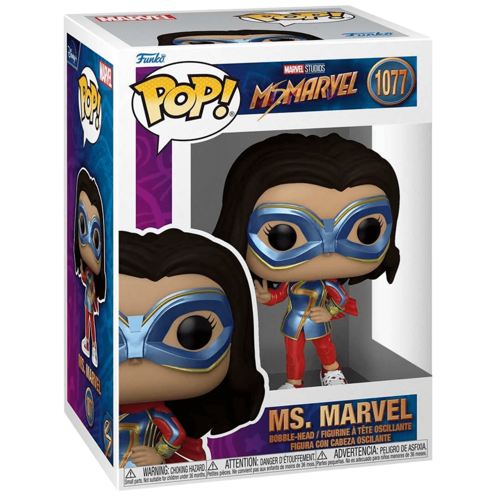 Funko Pop! Marvel: Ms. Marvel - Ms. Marvel #1077 Bobble-Head Vinyl Figure