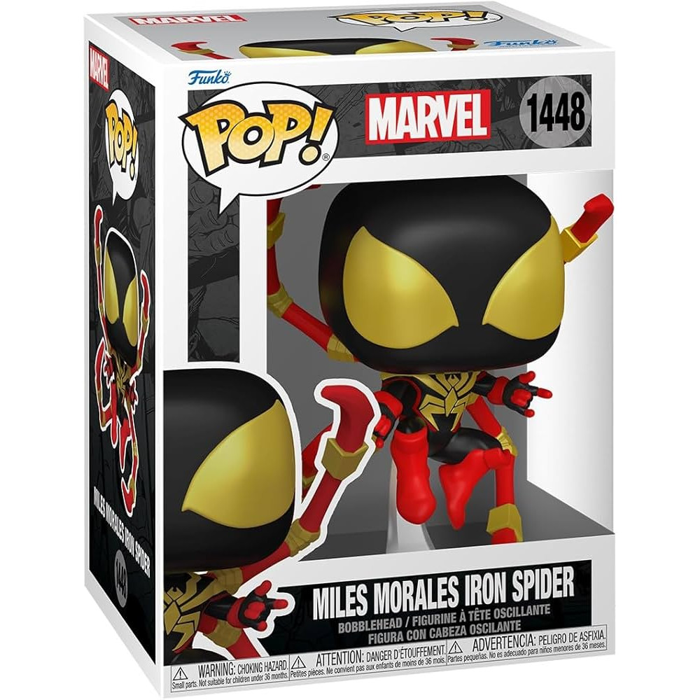 Funko Pop! Marvel: Spider-Man - Miles Morales Iron Spider #1448 Bobble-Head Vinyl Figure