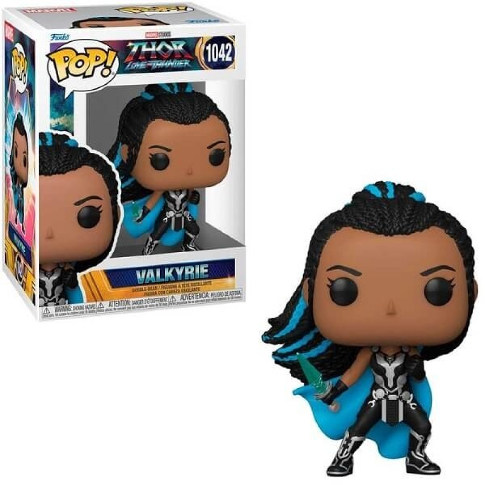 Funko Pop! Marvel: Thor Love and Thunder - Valkyrie #1042 Bobble-Head Vinyl Figure