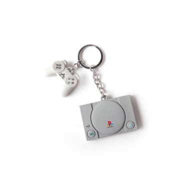 Difuzed PlayStation - Console & Controller 3D Rubber Keychain