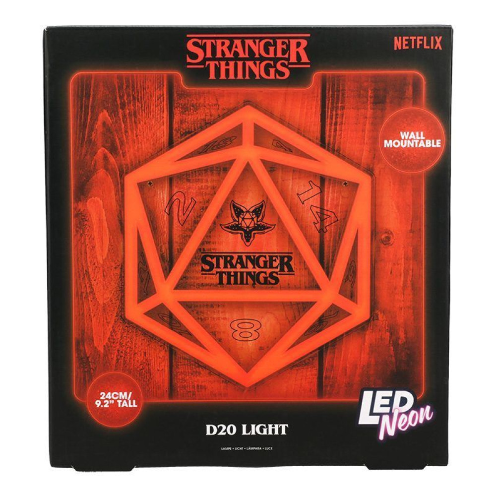 Paladone: Stranger Things 5 - D20 Wall Mountable LED Neon Light