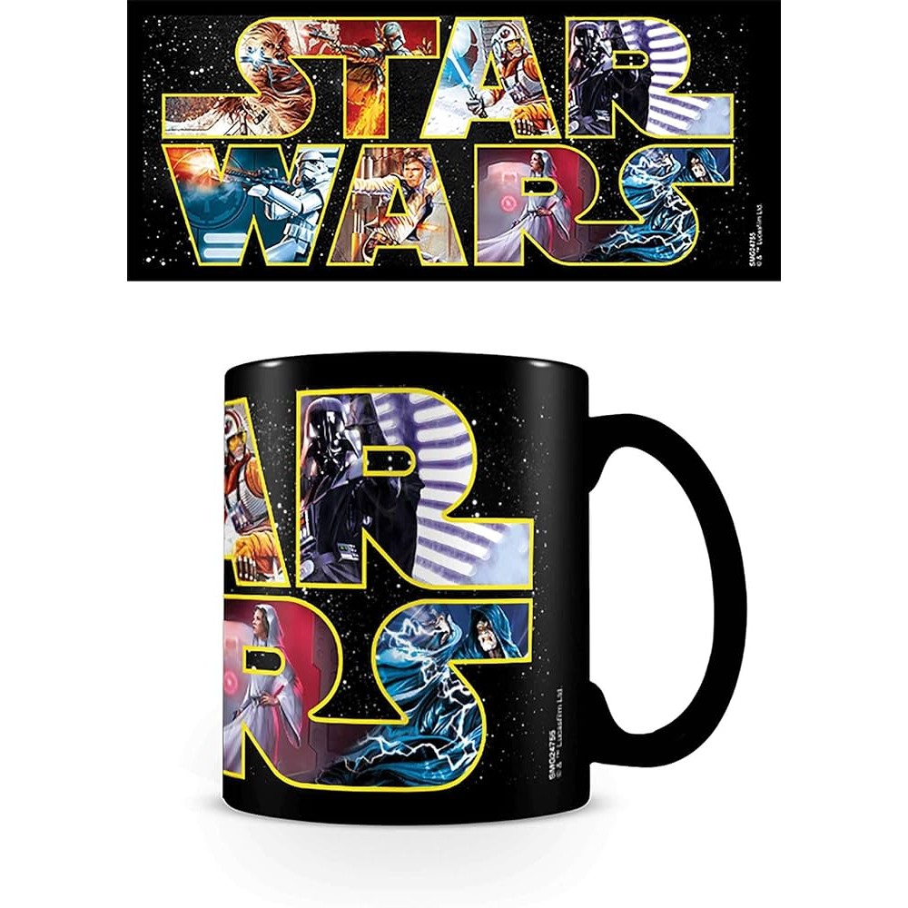 Pyramid Disney: Star Wars - Logo Characters Heat Change Mug