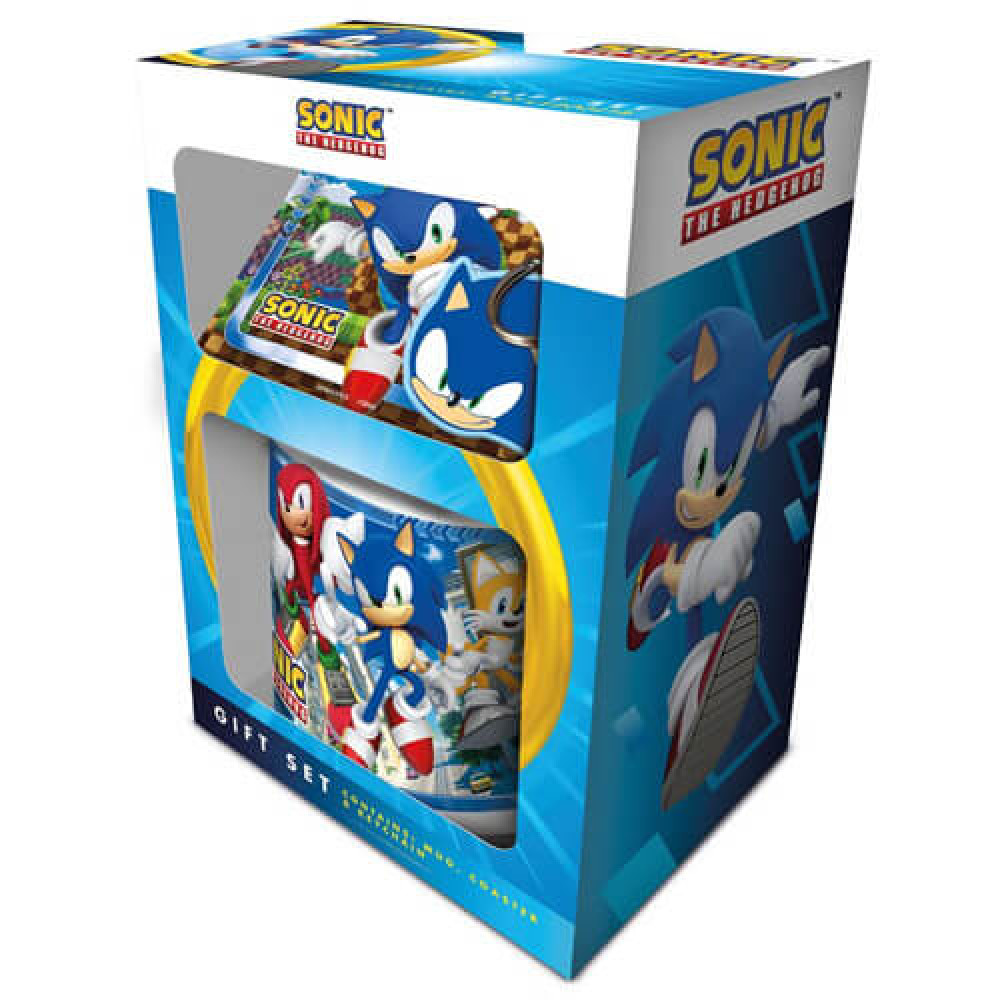 Pyramid SEGA: Sonic The Hedgehog - Mug, Coaster & Keychain Gift Set