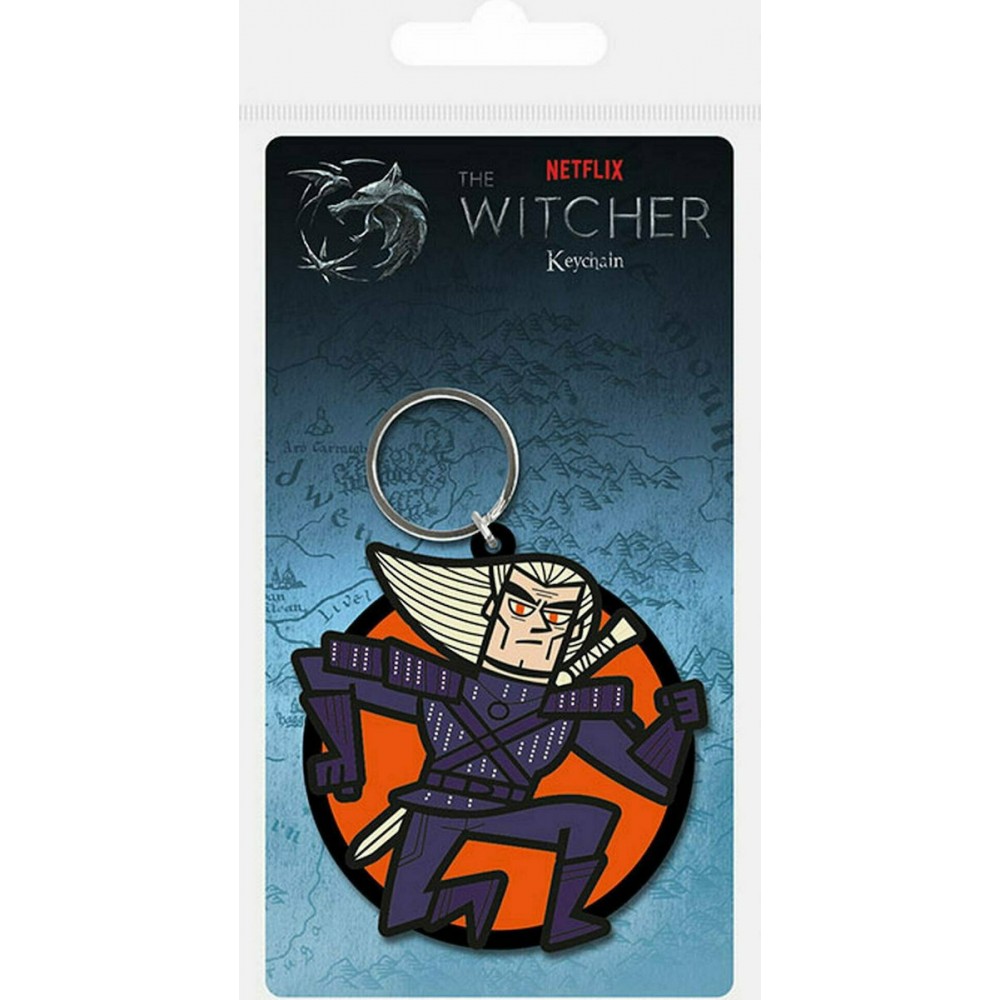 Pyramid The Witcher - Geralt Rubber Keychain
