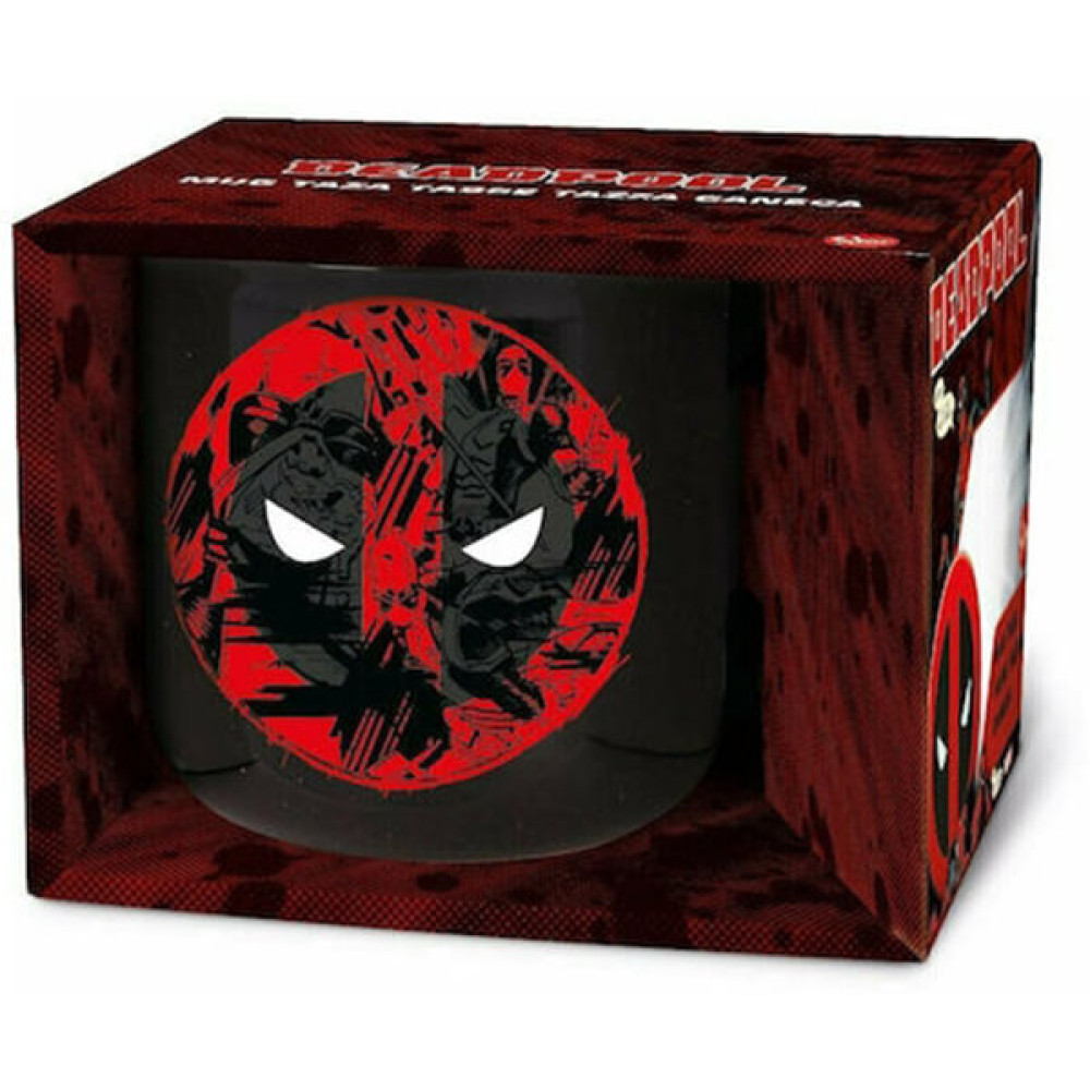 Stor Deadpool Ceramic Breakfast Mug in Gift Box (400ml)