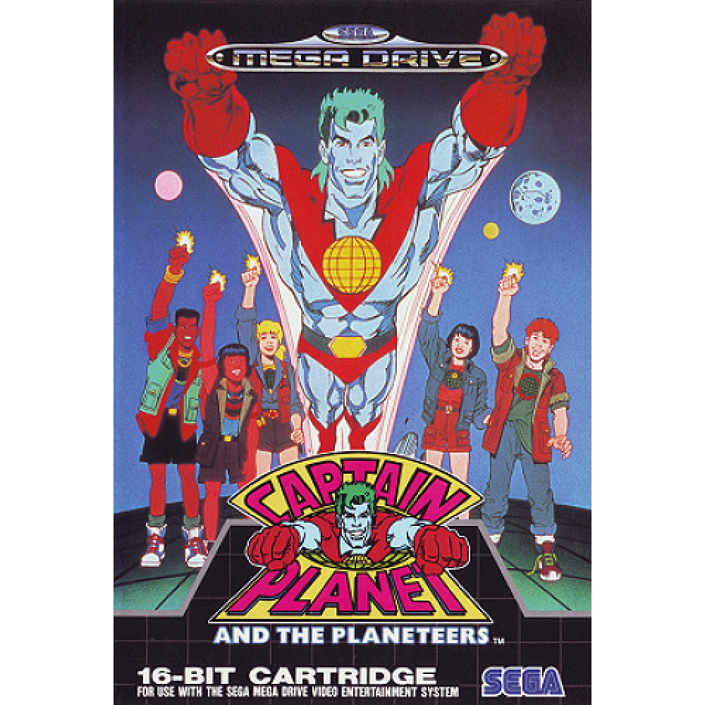 SEGA MEGA DRIVE Captain Planet and the Planeteers (JPN Region)