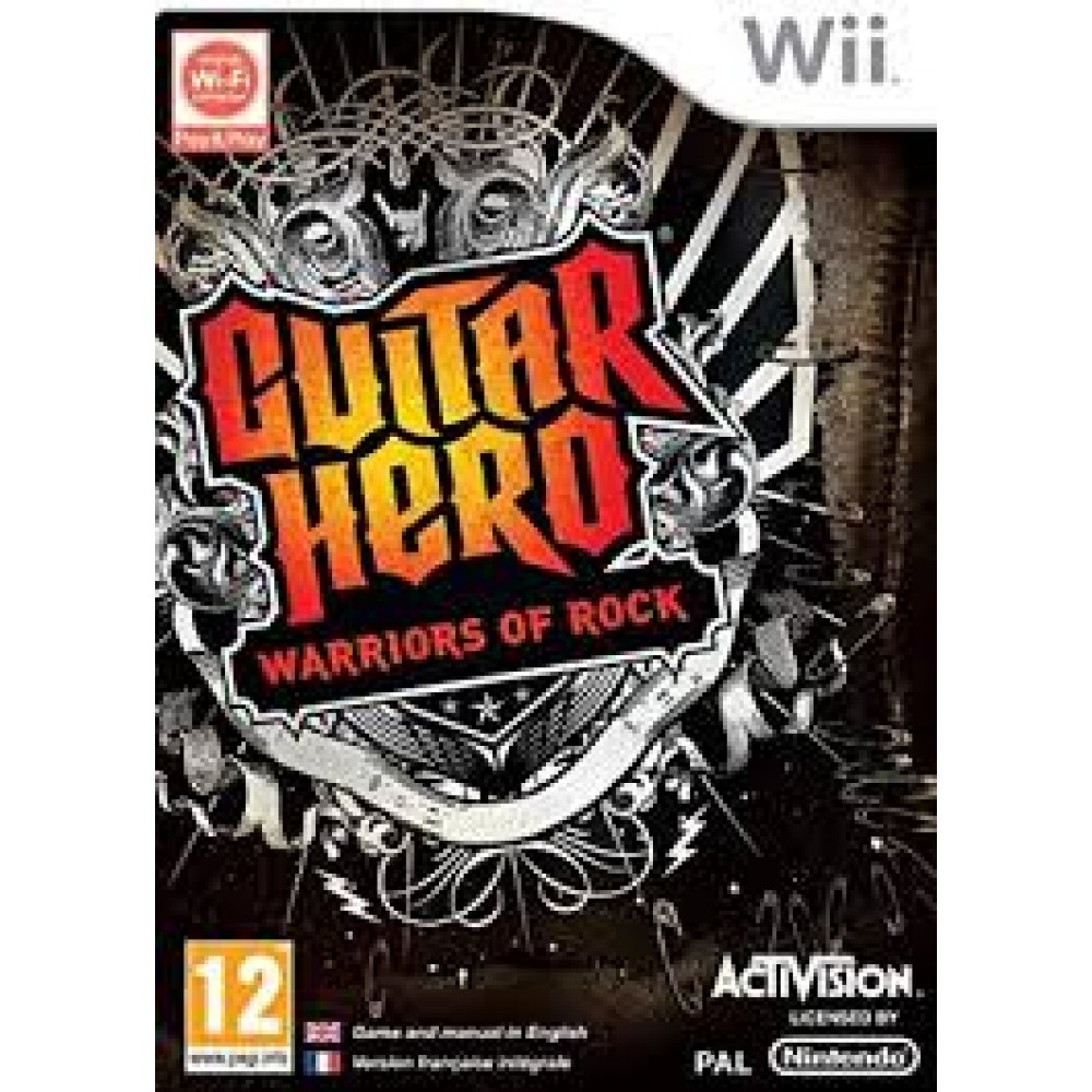 WII GUITAR HERO WARRIORS OF ROCK