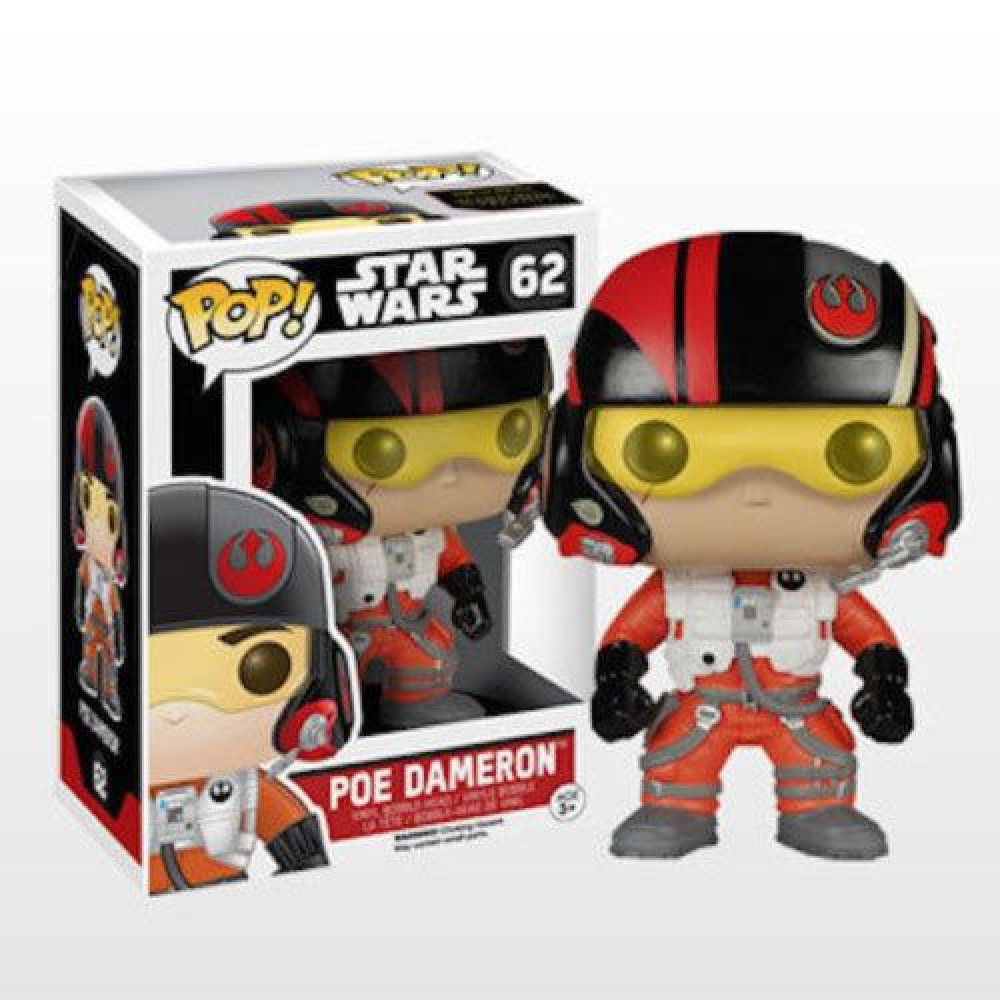 POP! STAR WARS - POE DAMERON #62 VINYL BOBBLE HEAD FIGURE