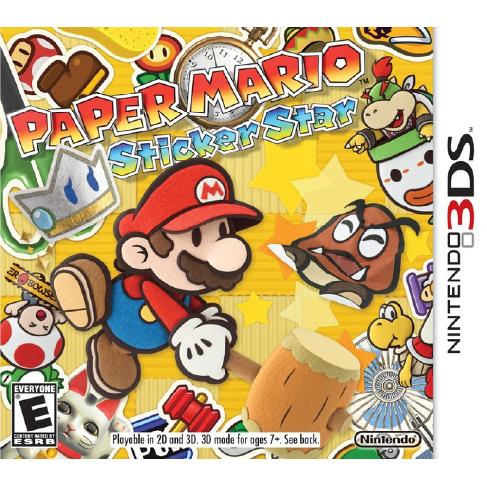 3DS PAPER MARIO : STICKER STAR - LIETOTA (tikai kārtridžs)