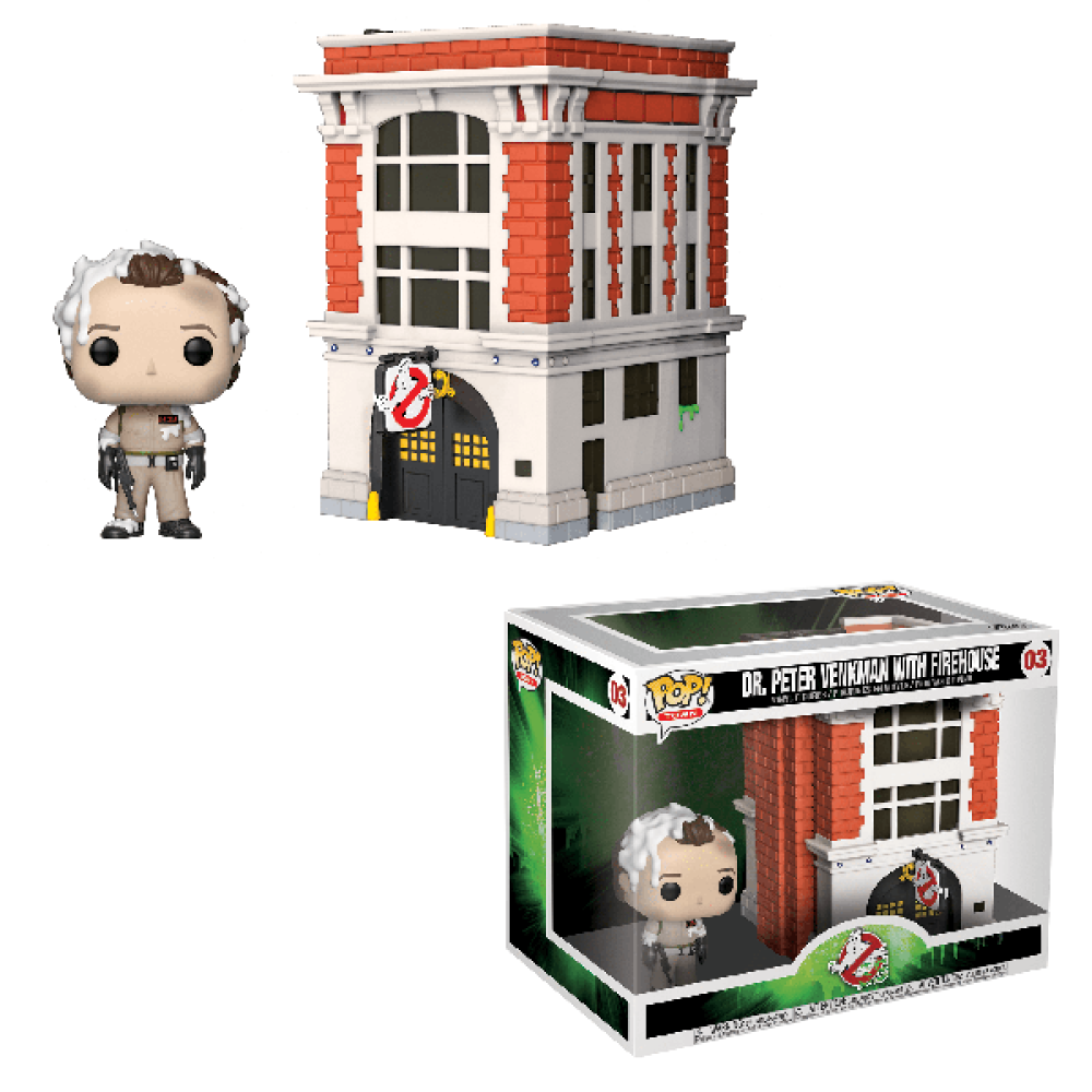 POP! TOWN GHOSTBUSTERS DR. PETER VANKMAN WITH FIREHOUSE HOUSE #03