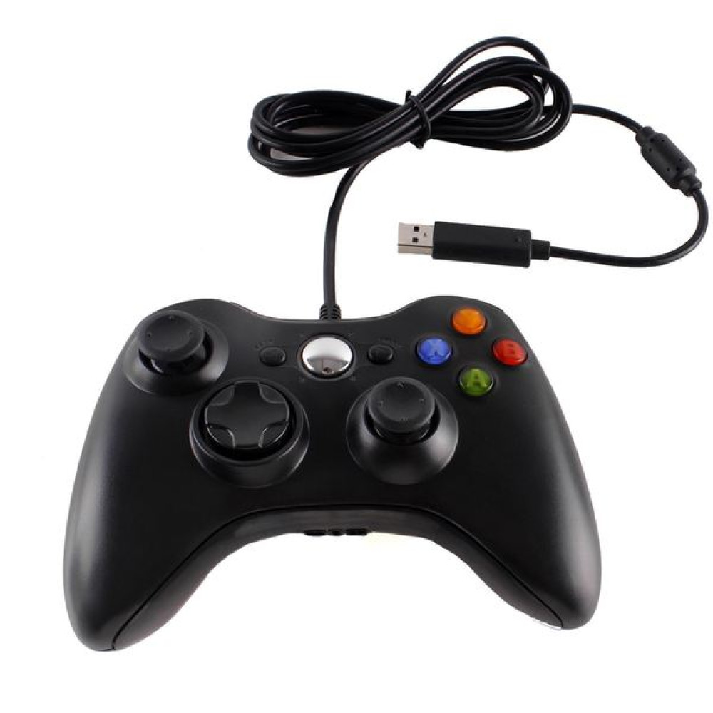 XBOX 360 WIRED CONTROLLER 3RD PARTY BLACK