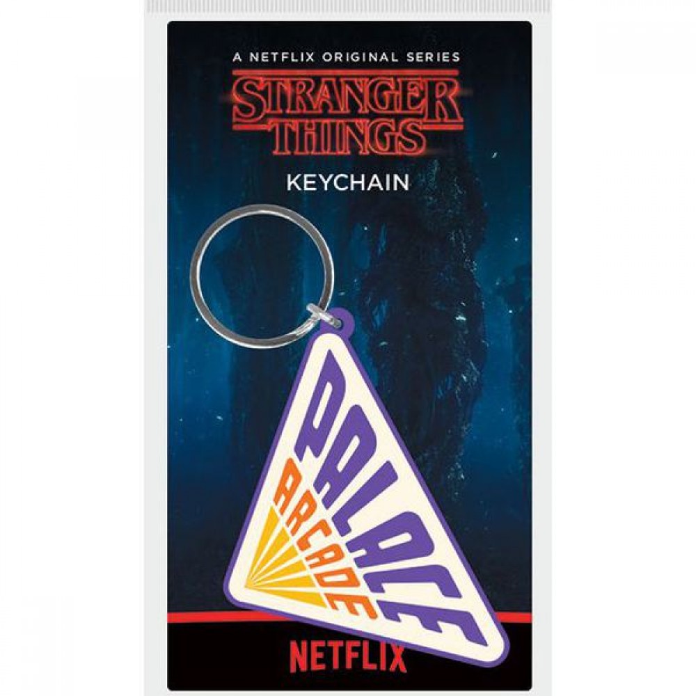 Pyramid Stranger Things - Palace Arcade Rubber Keychain