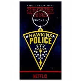 Pyramid Stranger Things - Hawkins Police Patch Rubber Keychain