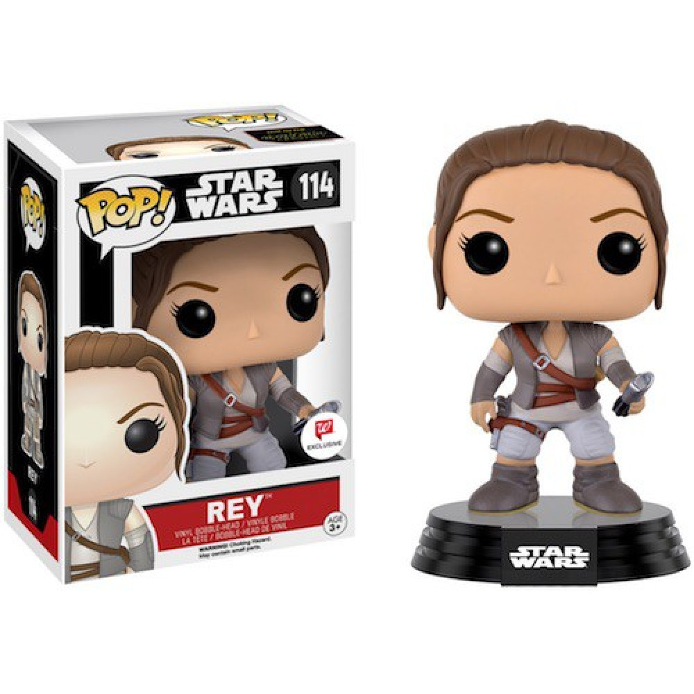 POP! STAR WARS: ROGUE ONE - REY #114 VINYL BOBBLE HEAD FIGURE