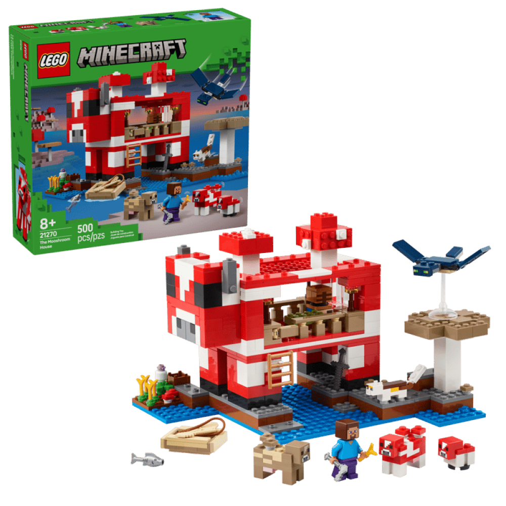 LEGO Minecraft: The Mooshroom House #21270 (nenozīmīgi bojāta kaste)